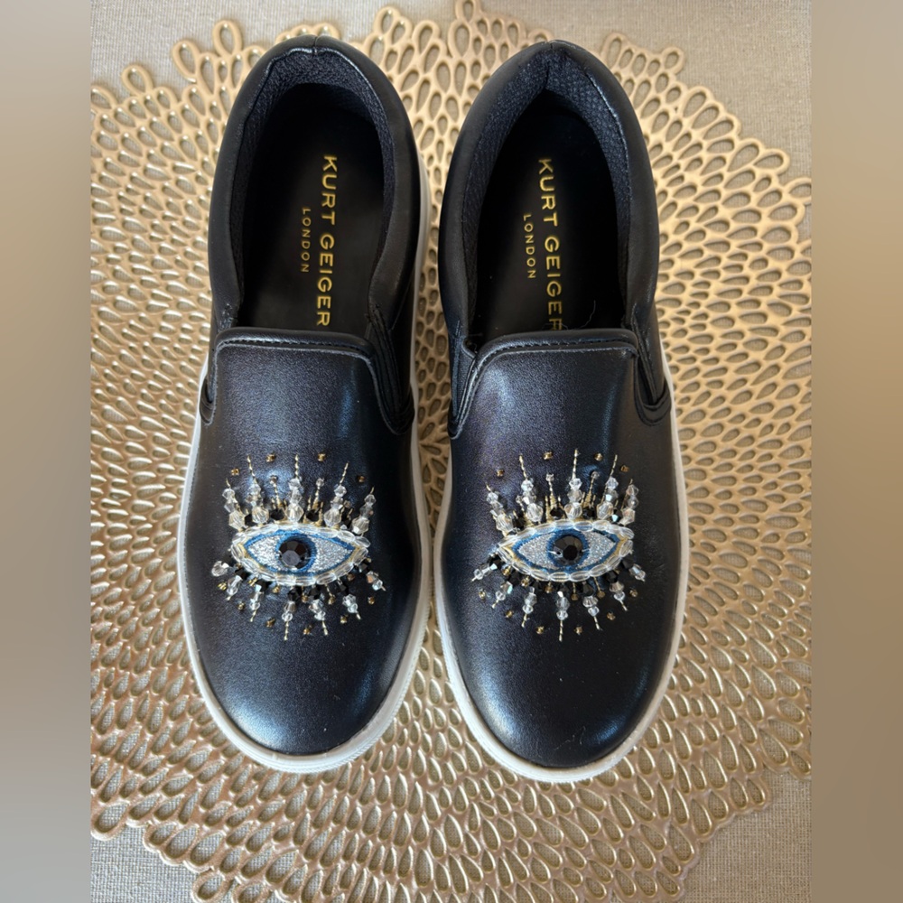 Kurt Geiger Women’s London Leah Eye Platform Slip-On Sneakers-Size 5 1/2 to 6 - Picture 3 of 10
